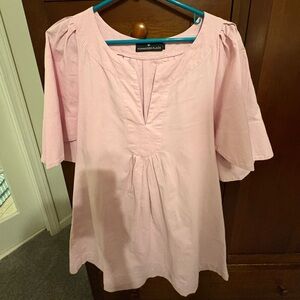 Pomander Place Light Pink Flutter Sleeve Dress